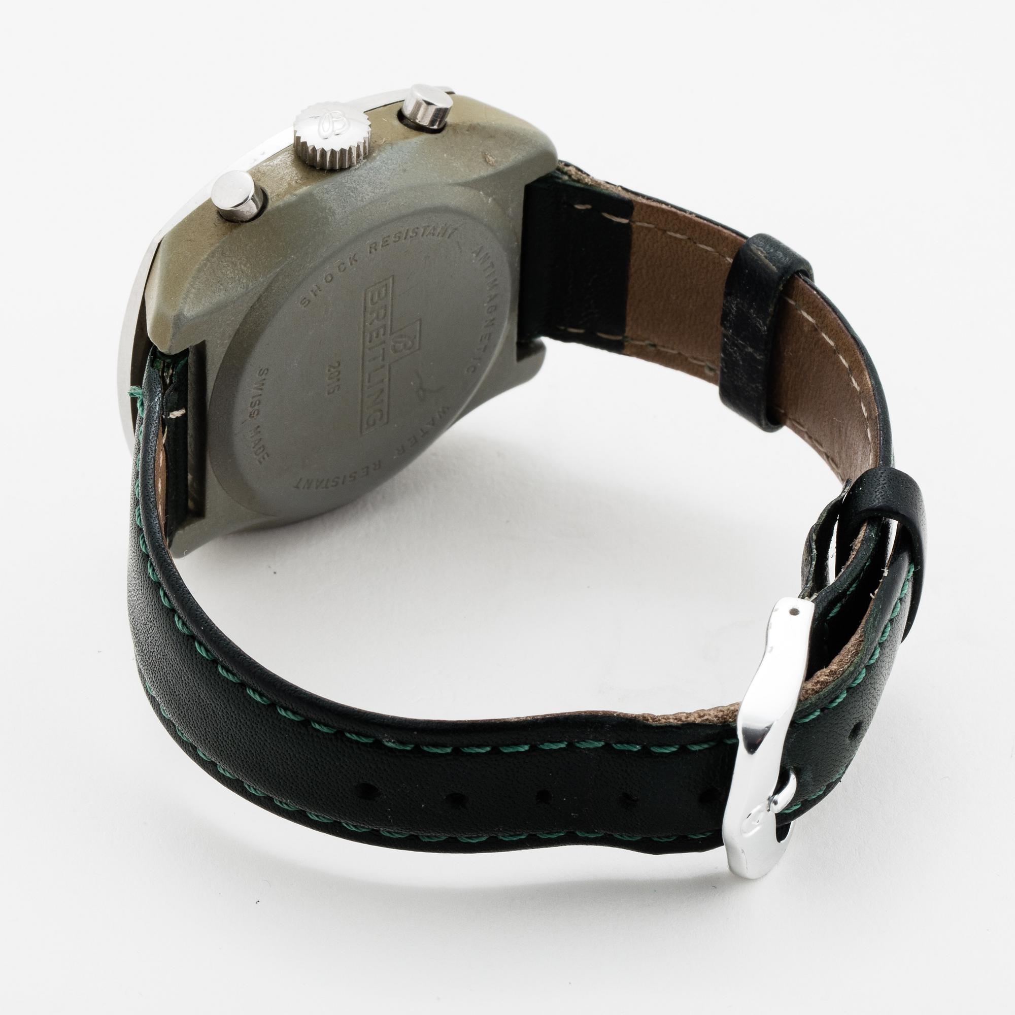 Breitling, Geneve, Sprint, "Pulsations", chronograph, wristwatch, 40 mm.