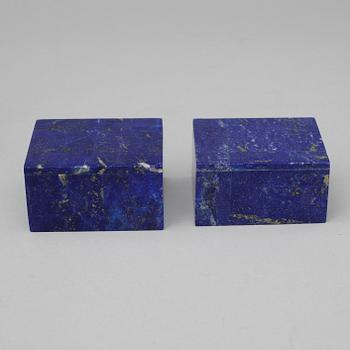 PARTI LAPIS LAZULI, 8 delar, Lapis lazuli, 1900-tal.