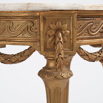 A Gustavian console table.