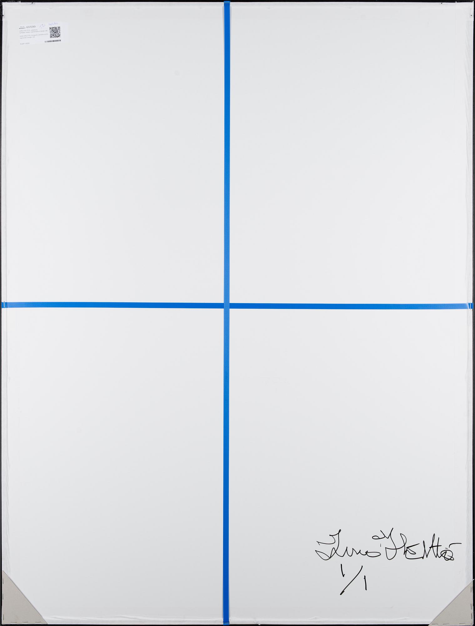 photograph, lambda-print, signed a tergo.