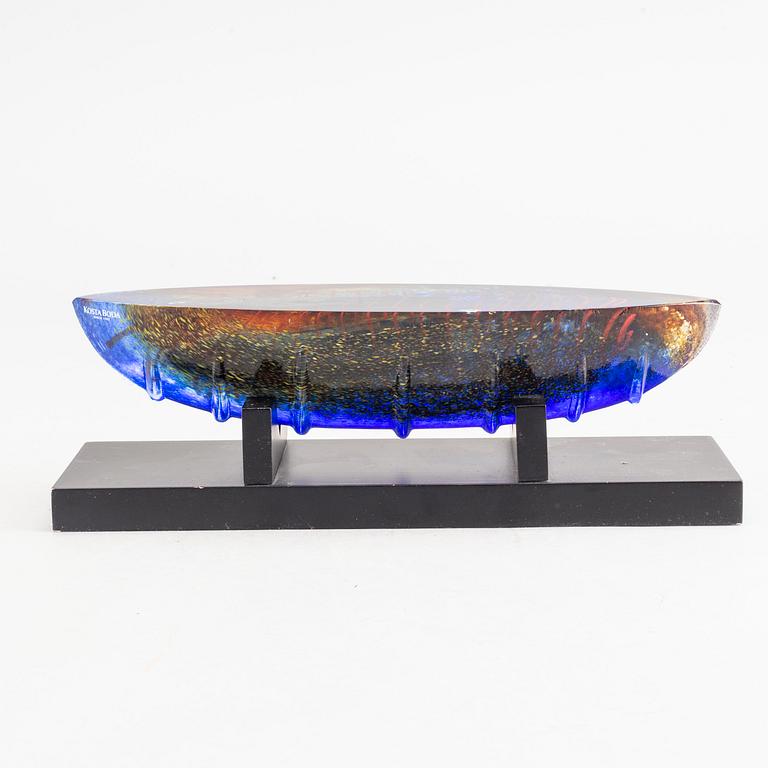 BERTIL VALLIEN,  sculpture glass signed.