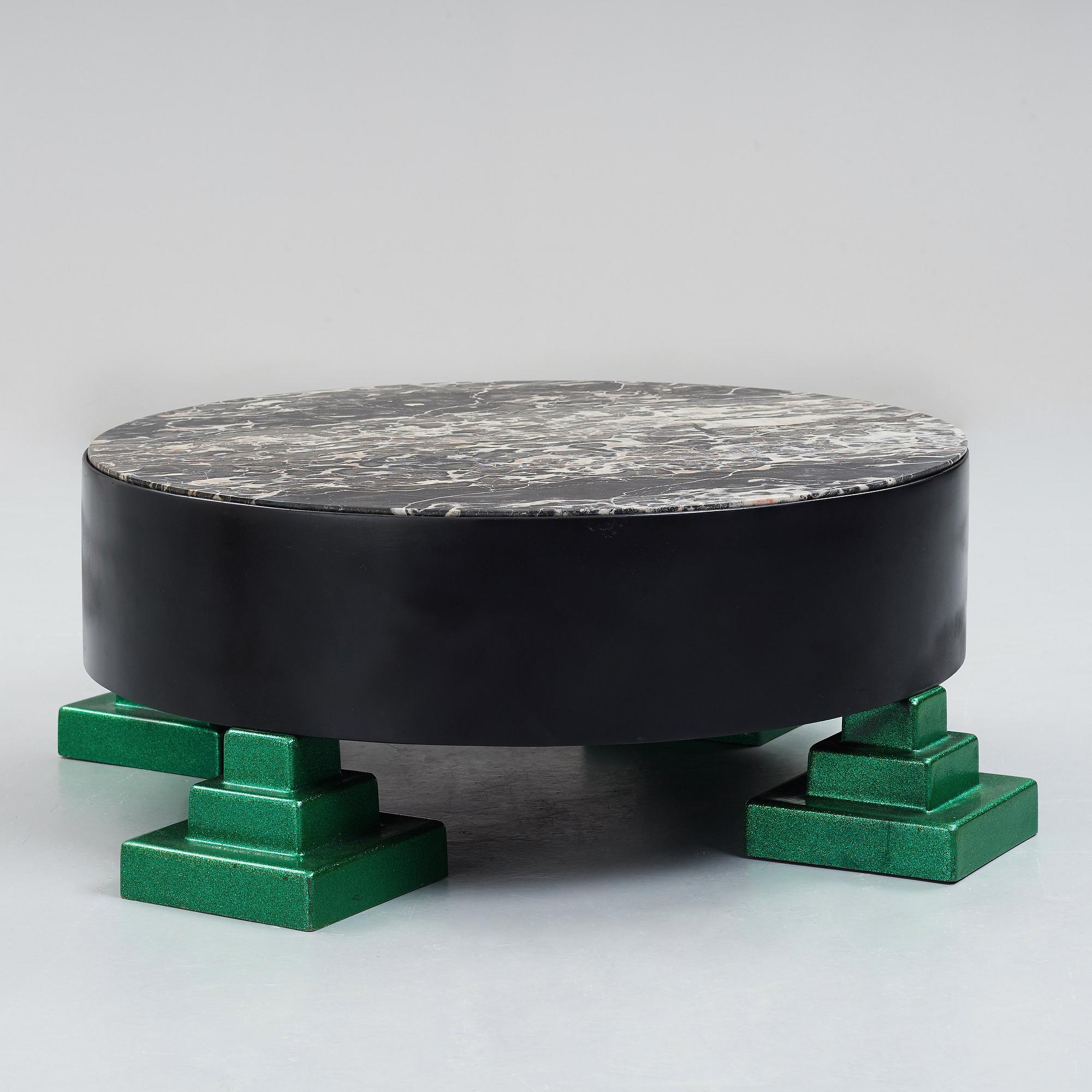 Ettore Sottsass, a "Park Lane" coffee table for Memphis, Italy post 1983.