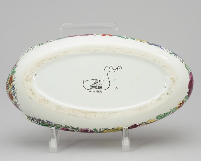 A Piero Fornasetti "Anitra fiorata" tureen, Milano, Italy.