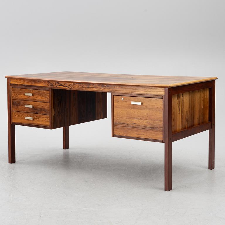 A rosewood writing desk, Averskogs möbelfabrik, Lammhult, 1970's.