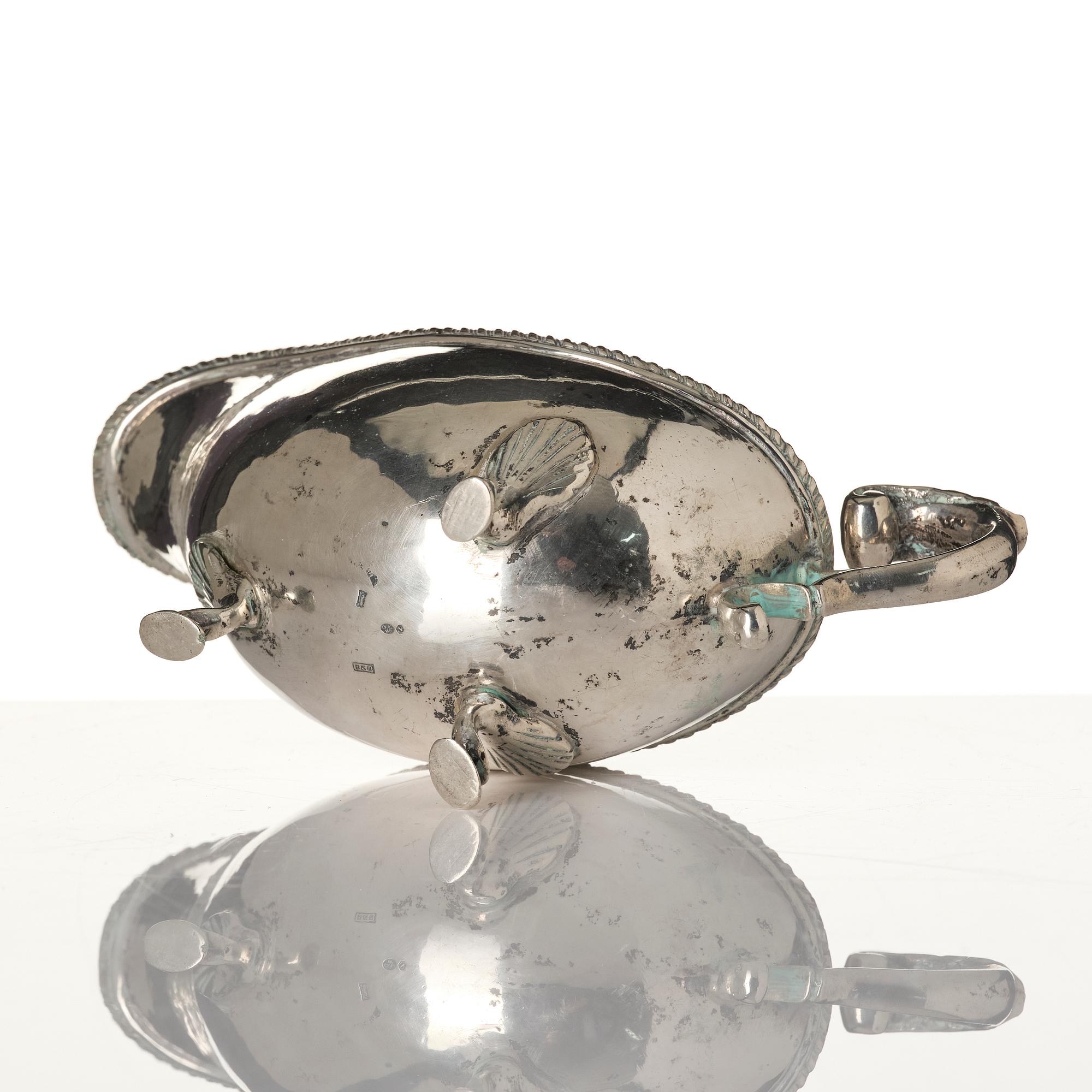 Tedos, sauceboat and cup, silver, including Ottoman Empire.