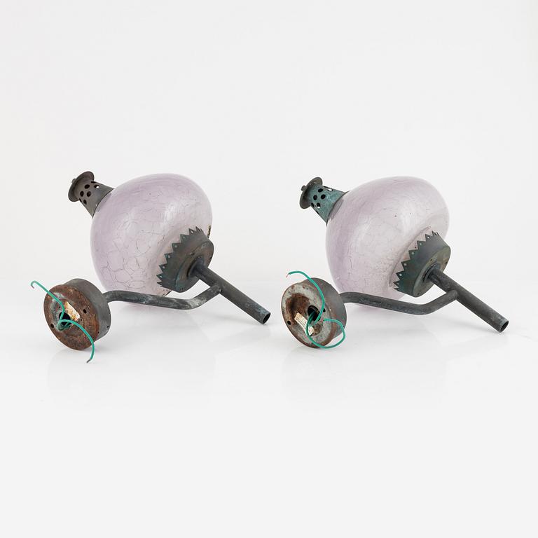 Hans-Agne Jakobsson, wall lamps, a pair, model S1591, Hans-Agne Jakobsson AB, mid-20th century.