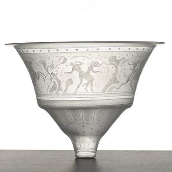 Simon Gate, lampkupa, Orrefors 1920.