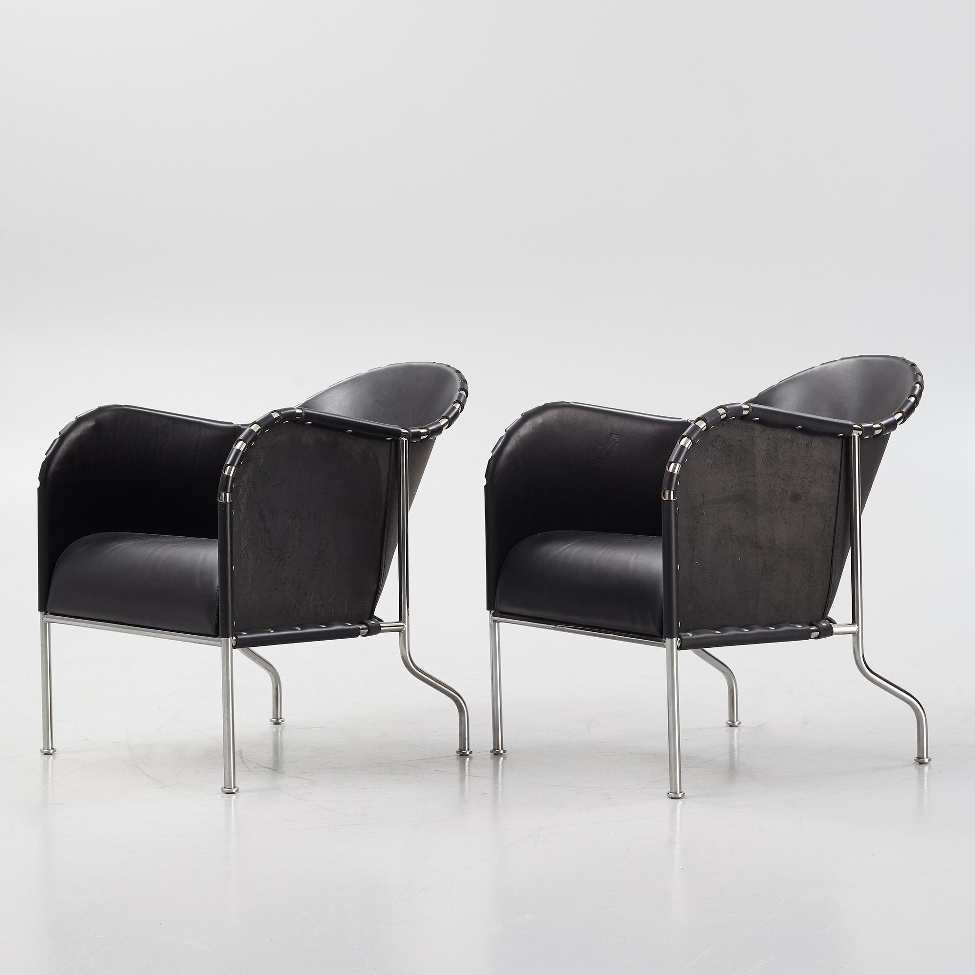 Mats Theselius, a 'Bruno' a pair of lounge chair from Källemo.
