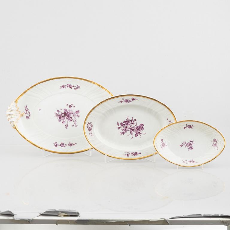 A 61-piece porcelain dinner service, Royal Copenhagen, Denmark, early 20th century.