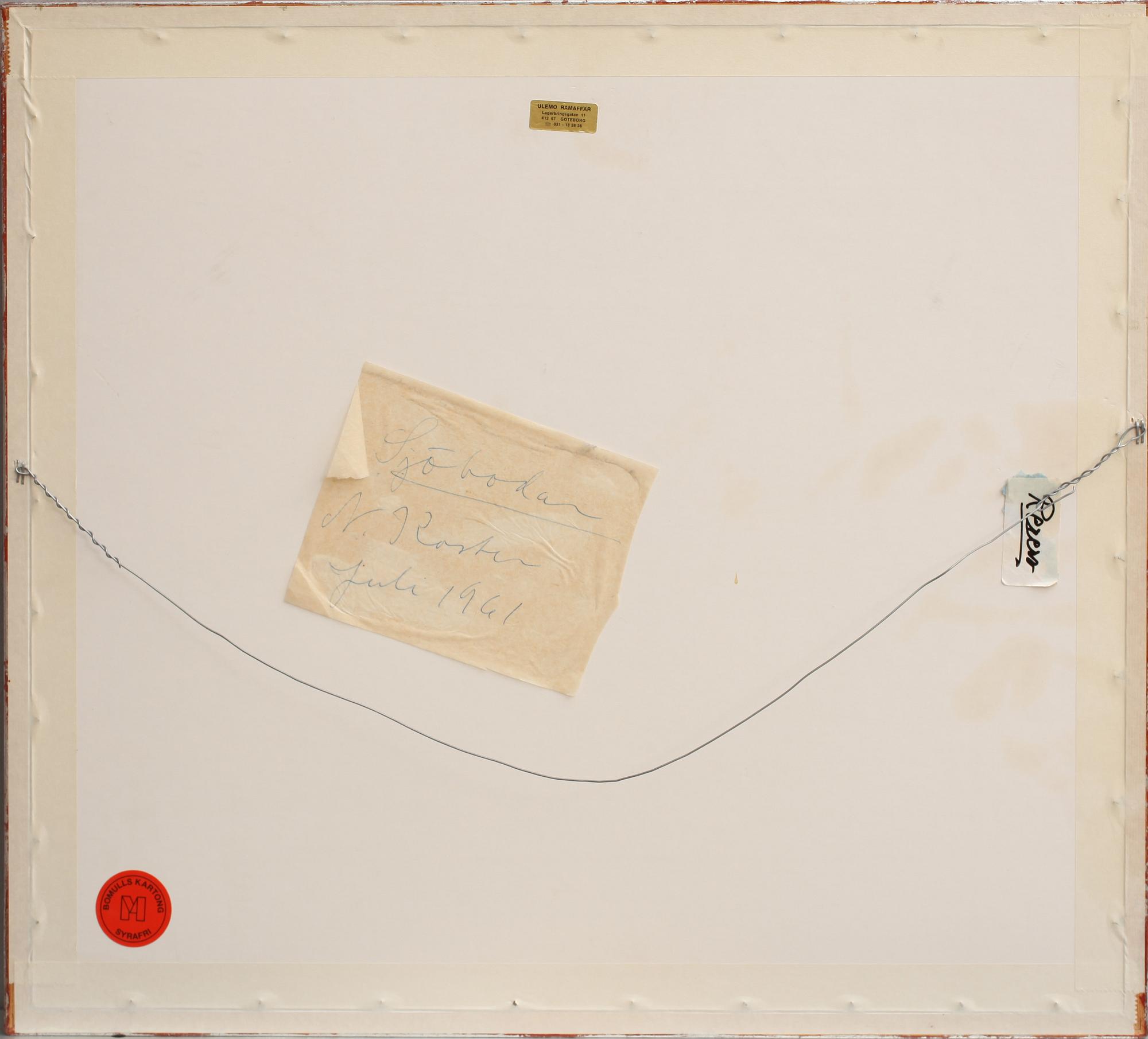 INGE SCHIÖLER, pastell, sign.