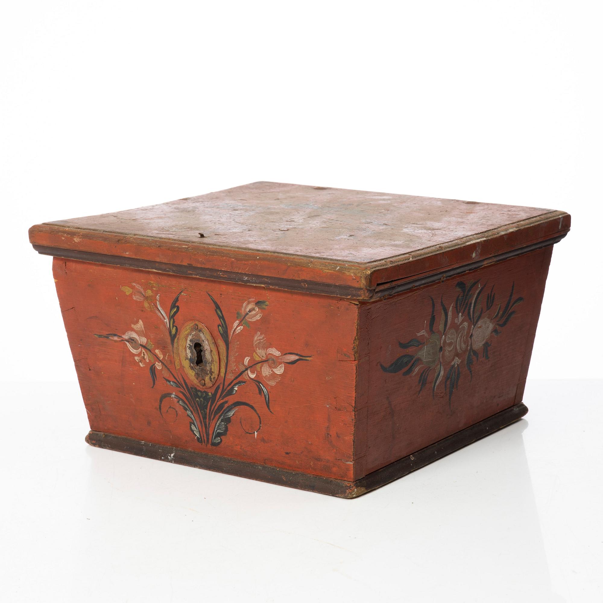 Box. Folk art, Jämtland, 18th/19th century.