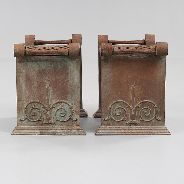 A pair of Folke Bensow Swedish Grace stools 'Taburett Nr 1', Näfveqvarn, Sweden circa 1925.