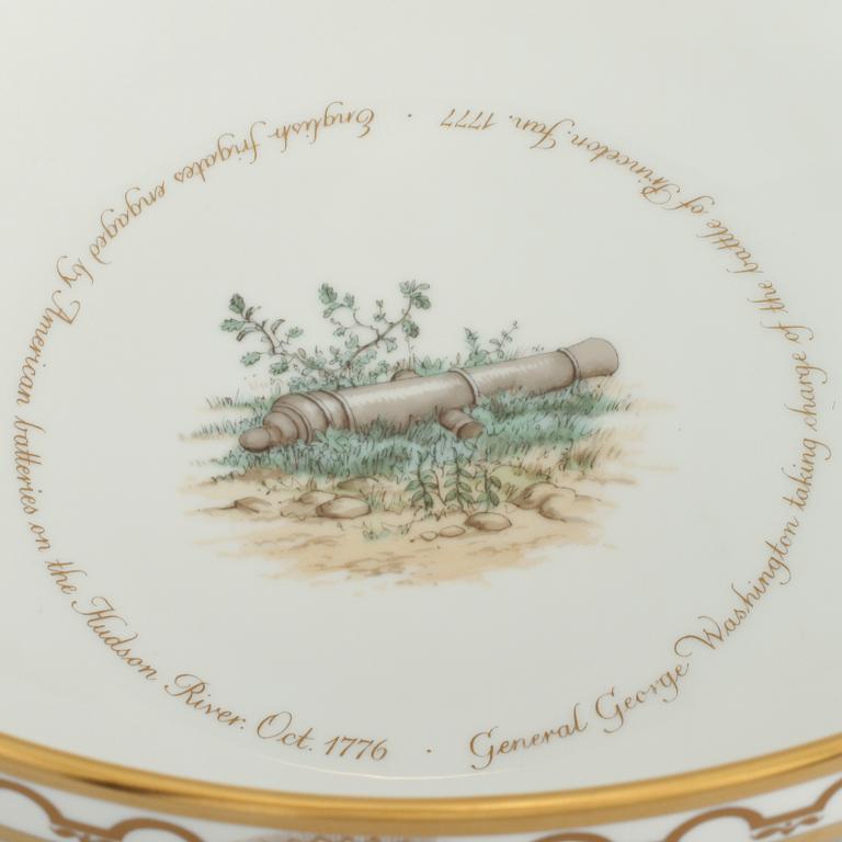 SKÅL, porslin, Amerikanska frihetsskriget, Royal Copenhagen, numrerad 1891/2500.