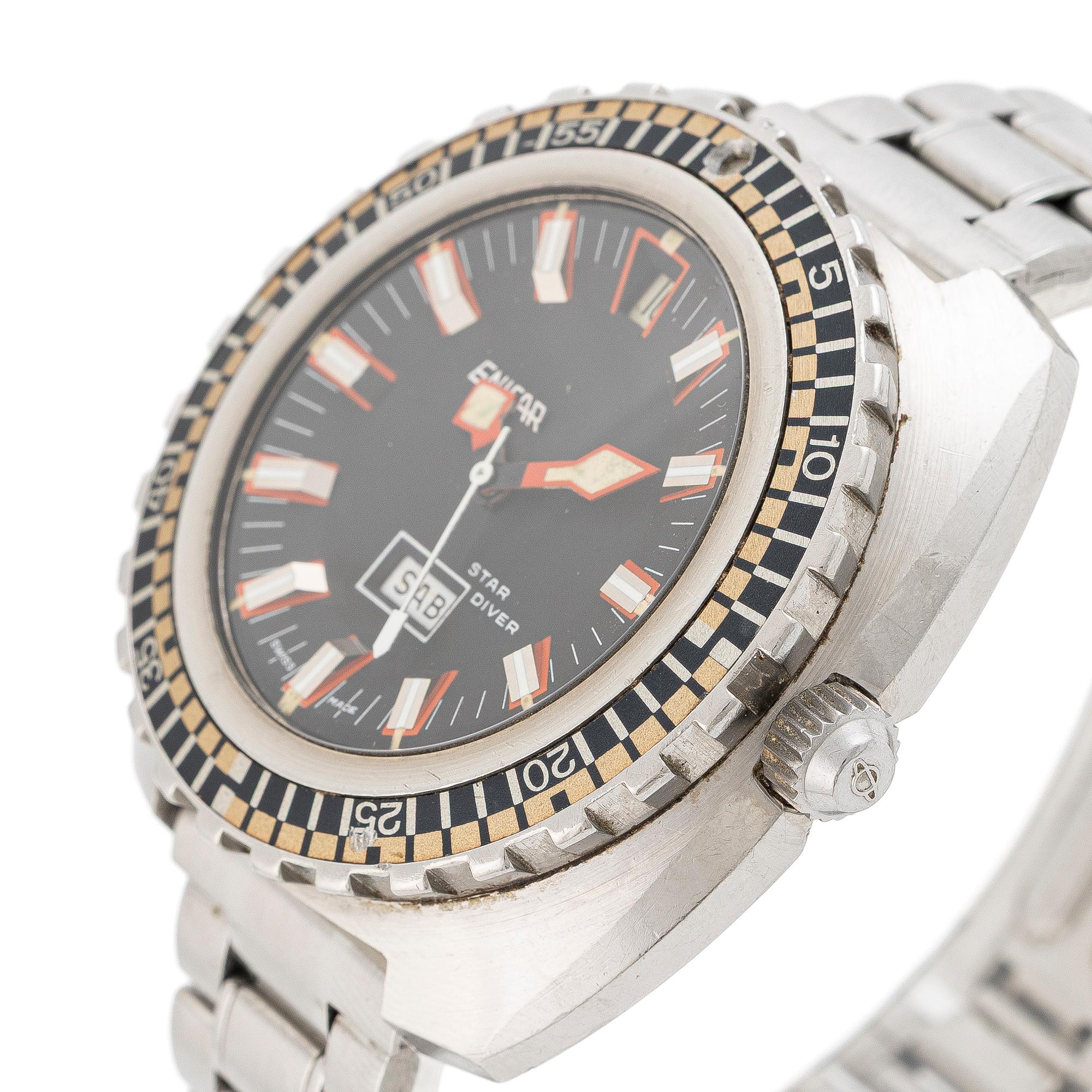 Enicar, Sherpa Star Diver, armbandsur, 44 mm.