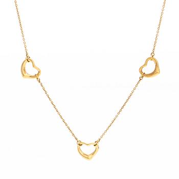 Tiffany & Co, Elsa Peretti, collier, "Open Heart", 18K guld.