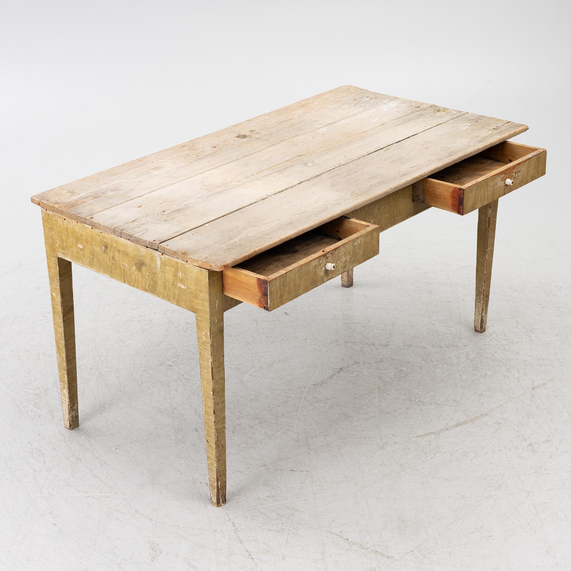 Table, folk art, 19th century.