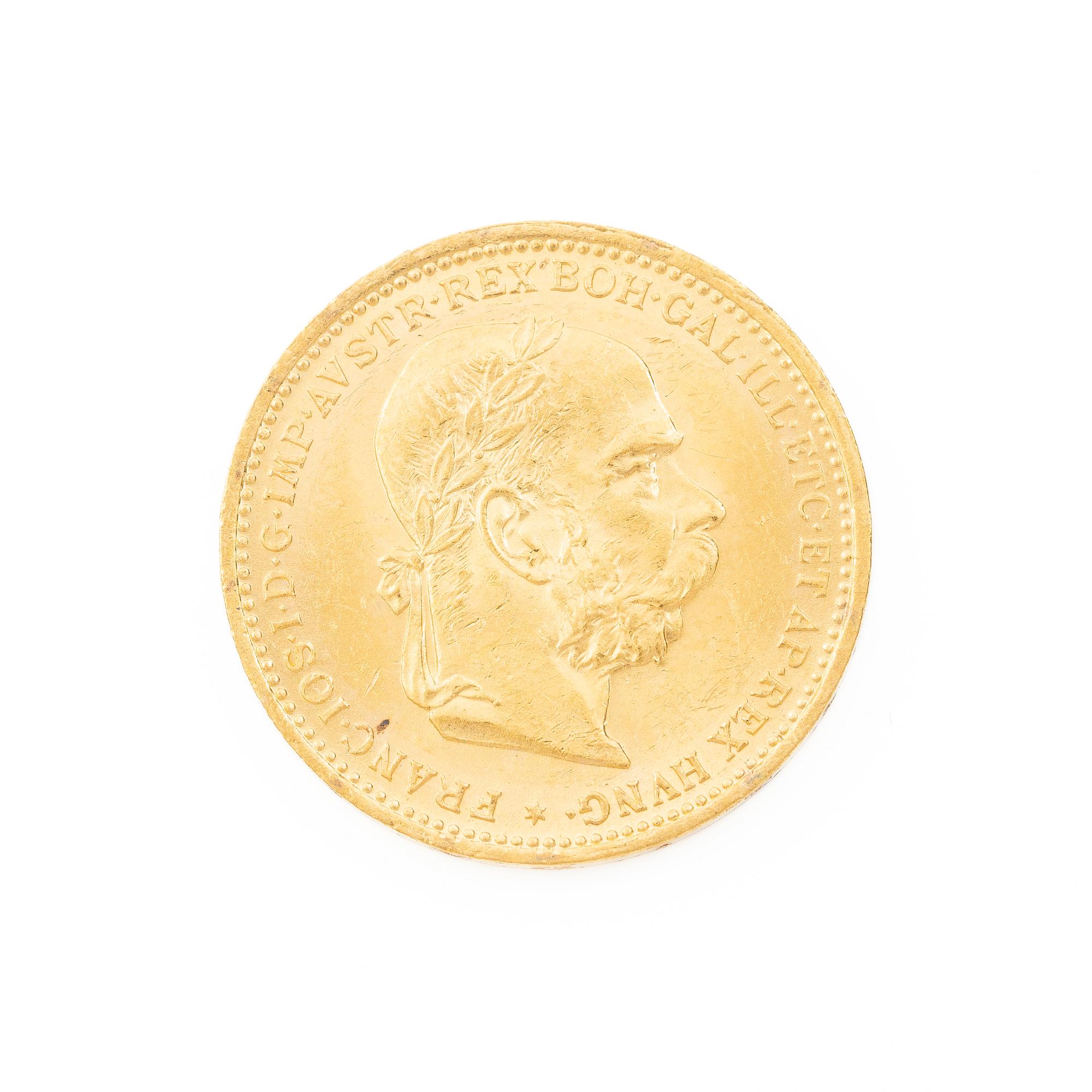 Gold coin, Austria-Hungary, 20 Corona, 1895.