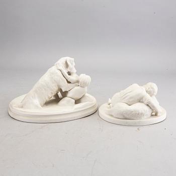 Figuriner 2 st Gustavsberg omkring 1900 parian.