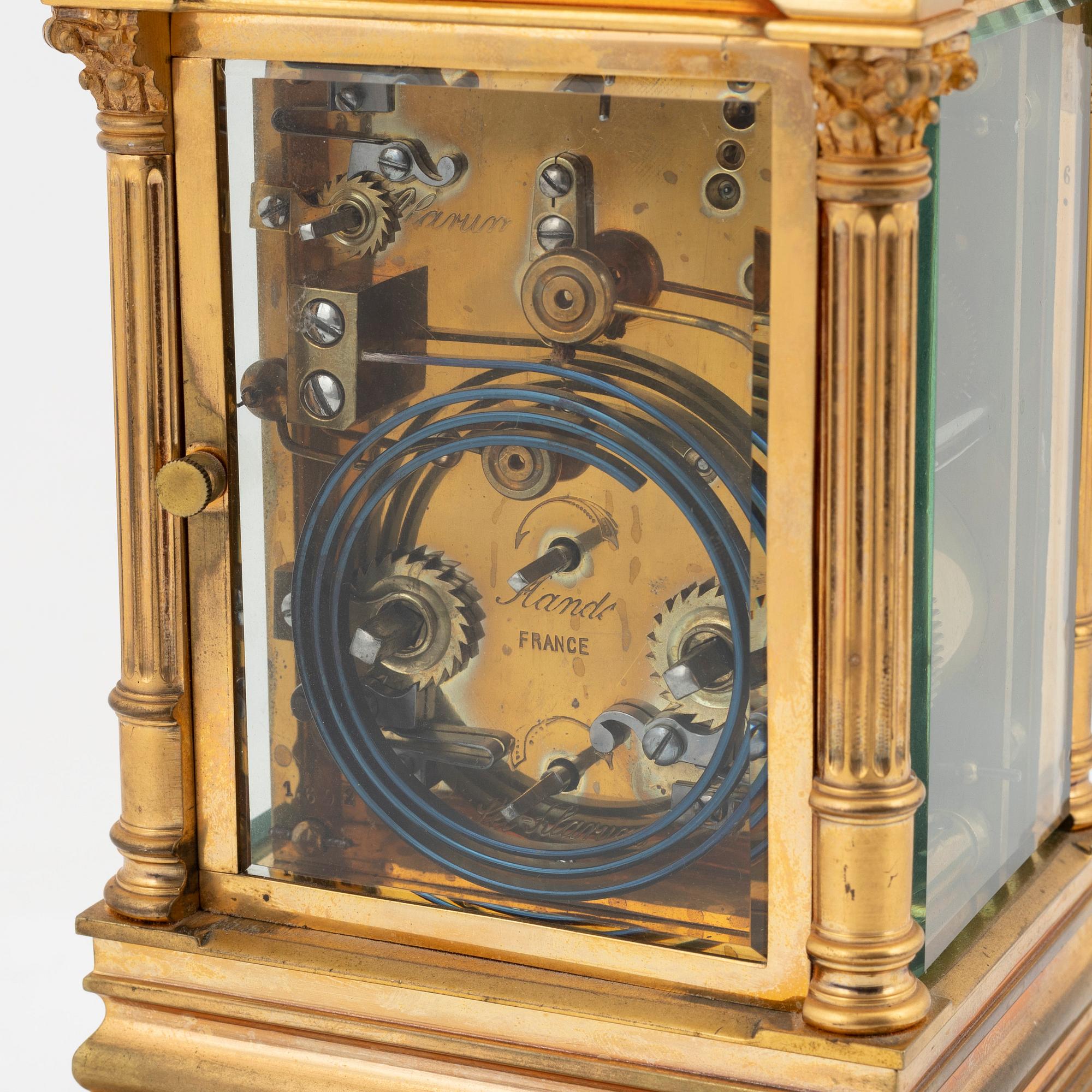 A French carriage clock, early 20th Century.