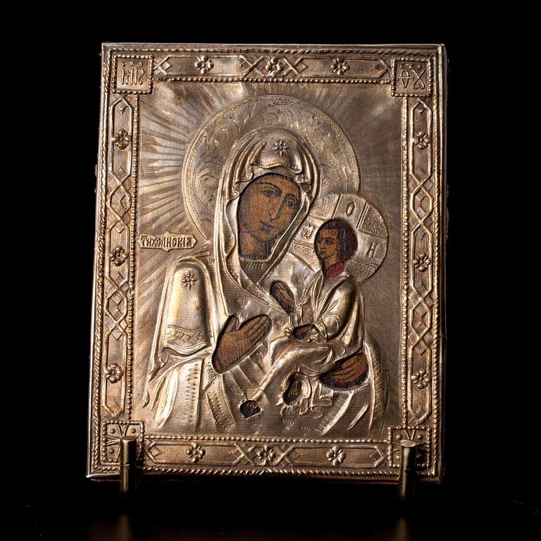 IKONI, miniatyr, silverrisa, St Petersburg 1890.