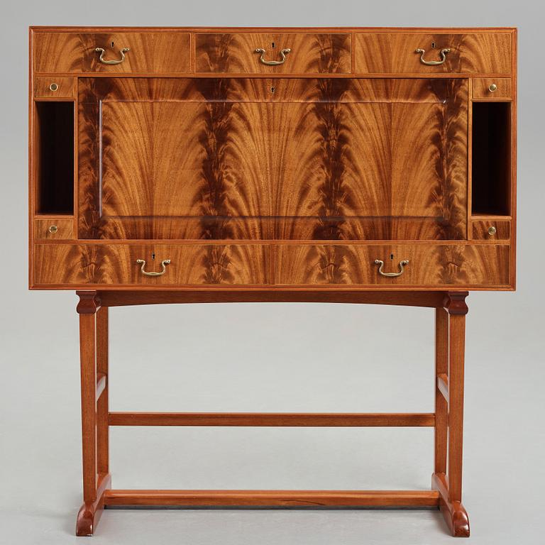 Josef Frank, a mahogany secretaire, Svenskt Tenn, Sweden, model 1036, probably 1960-70's.