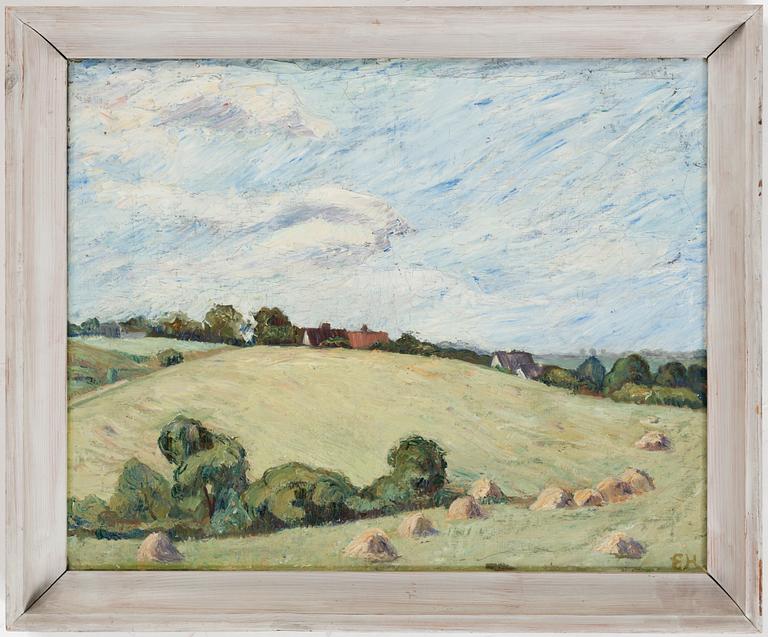 ESTER GEHLIN,  Oil on canvas, signed.