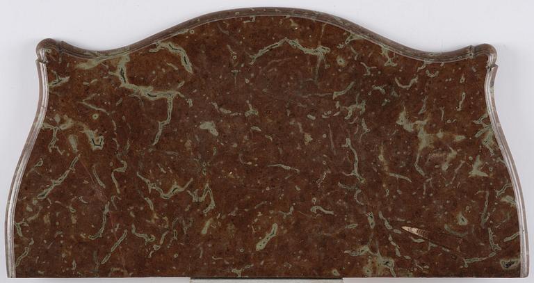 A rococo parquetry and gilt brass-mounted commode attrbuted to M. Engström (master in Stockholm 1758-97).