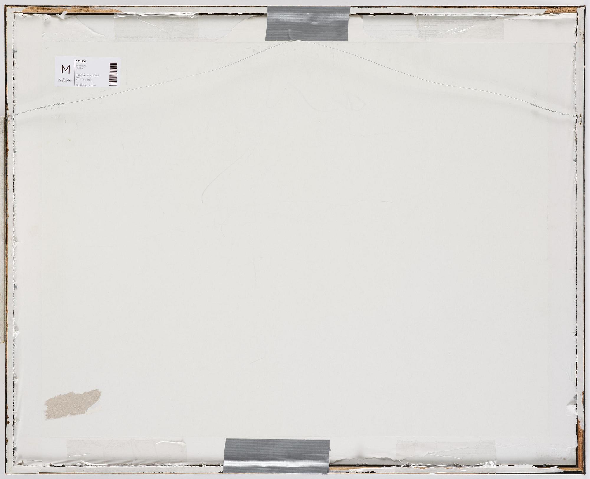 Ed Ruscha, "Red ants", from: "Insects".