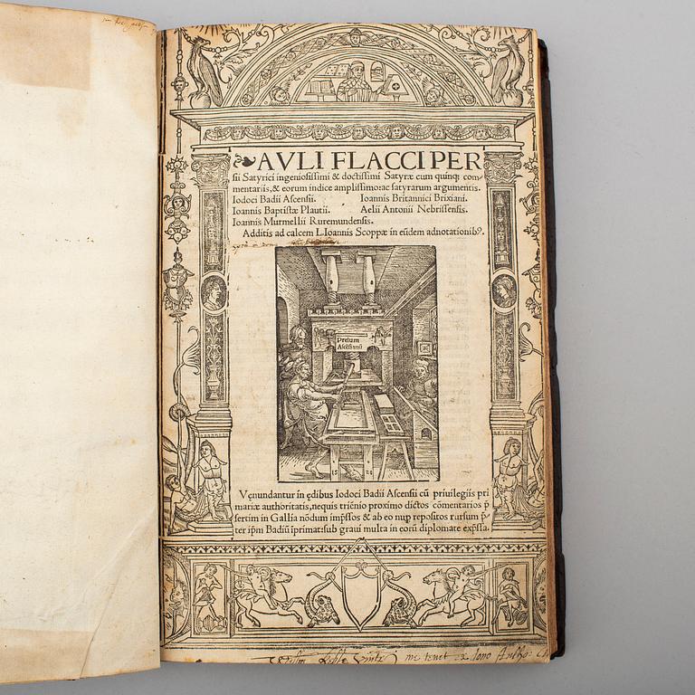 BOK, With woodcut of a printing press, 152.