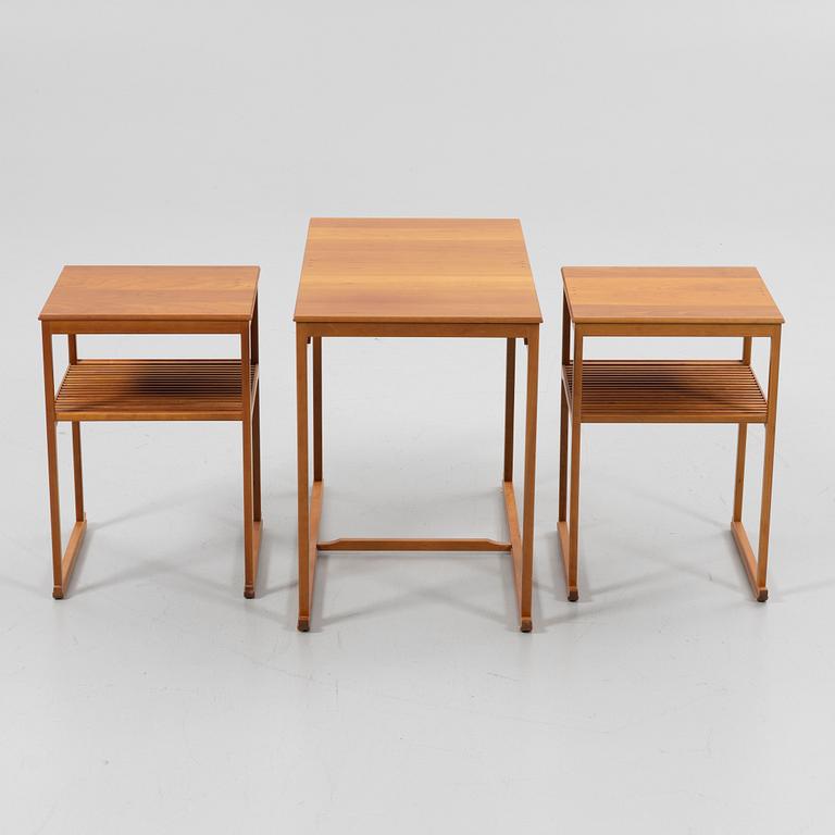 Carl Malmsten, set table 3 pieces, "The Sledge", late 20th century.