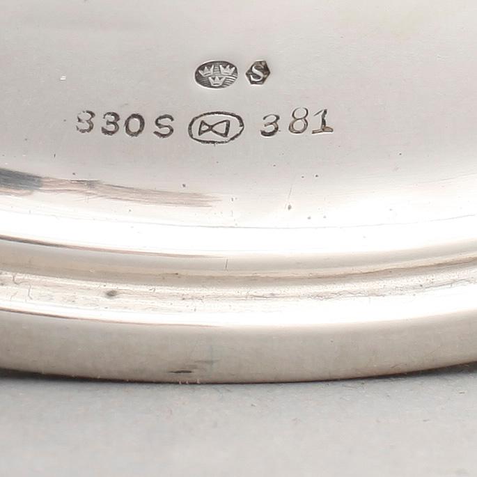 LJUSSTAKAR, ett par, silver, Norge, 1900-talets första hälft.