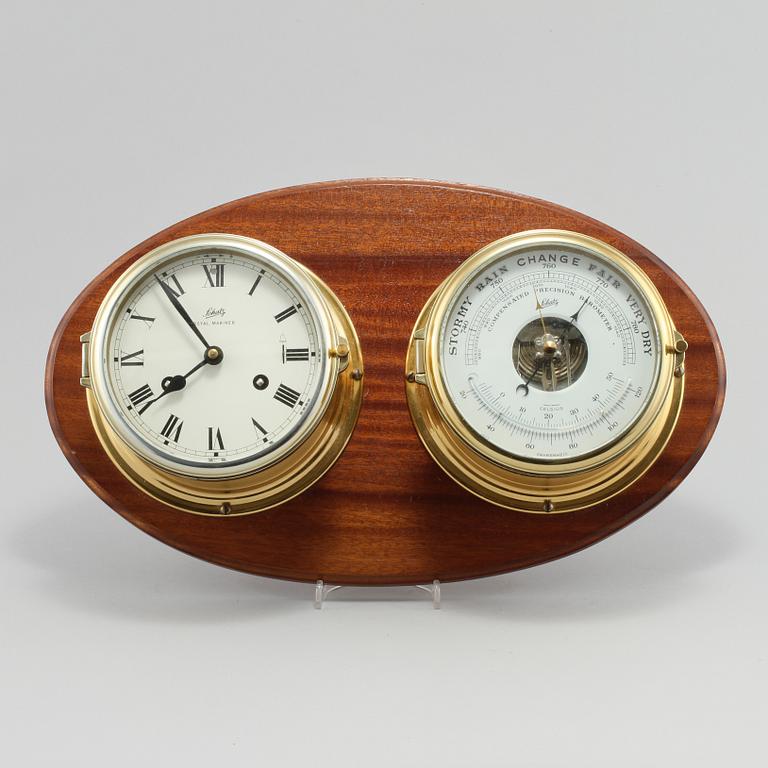 BAROMETER samt SKEPPSKLOCKA, Schatz, 1900-talets andra hälft.