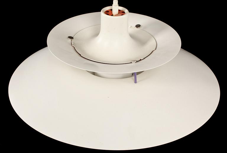 TAKLAMPA, "PH-lampa", Poul Henningsen för Louis Poulsen, Danmark, 1900-talets slut. Höjd ca 30 cm.