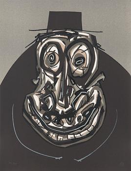 Antonio Saura, 5 lithographs from the portfolio 'Une Chair d'Ombre'.