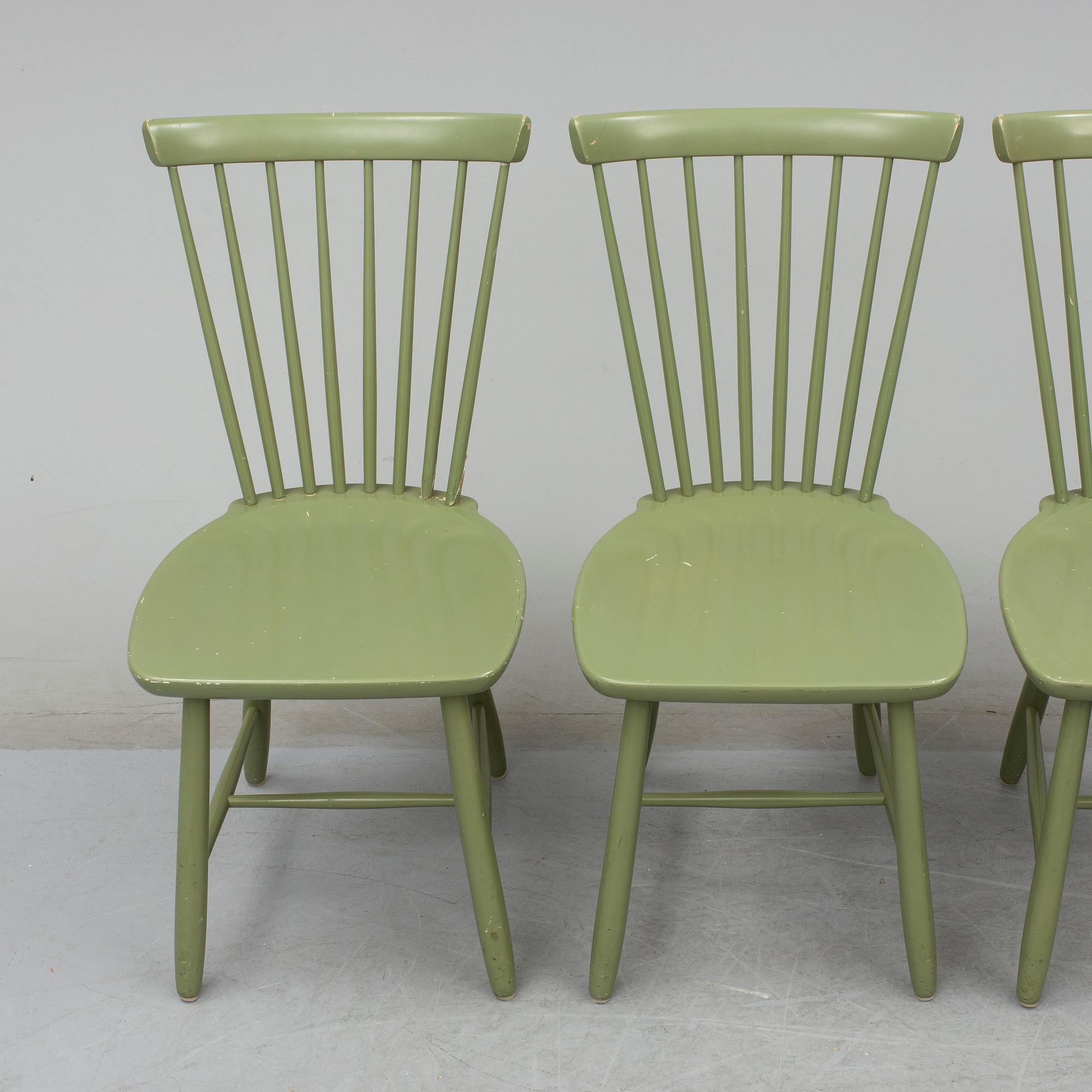 Four 'Lilla Åland' chairs by Carl Malmsten.