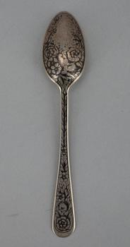 SKEDAR, 6+6 st, silver, Sovjetunion 1950-60-tal. Vikt ca. 345 g.