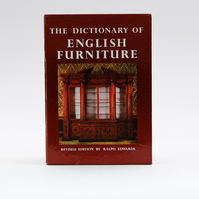 BÖCKER: The Dictionary of English Furniture, Ralph Edwards, Antique Collectors's Club, 1986, 3 volymer.