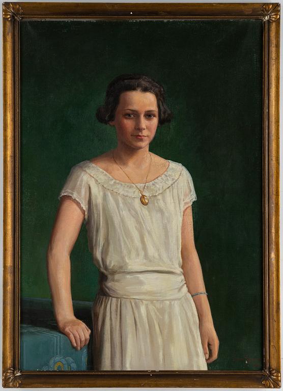 JOHAN KROUTHÉN, oil on canvas, signed and dated 1924.