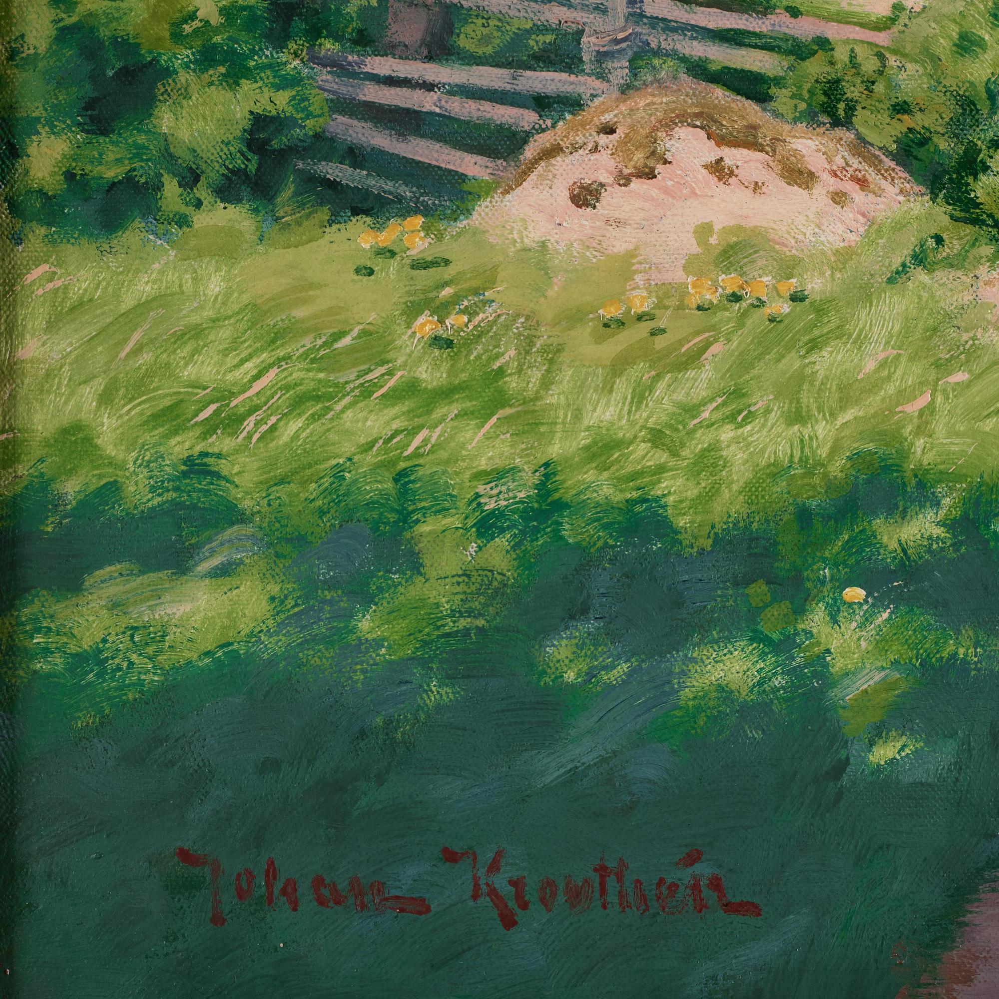 Johan Krouthén, Blooming apple tree.