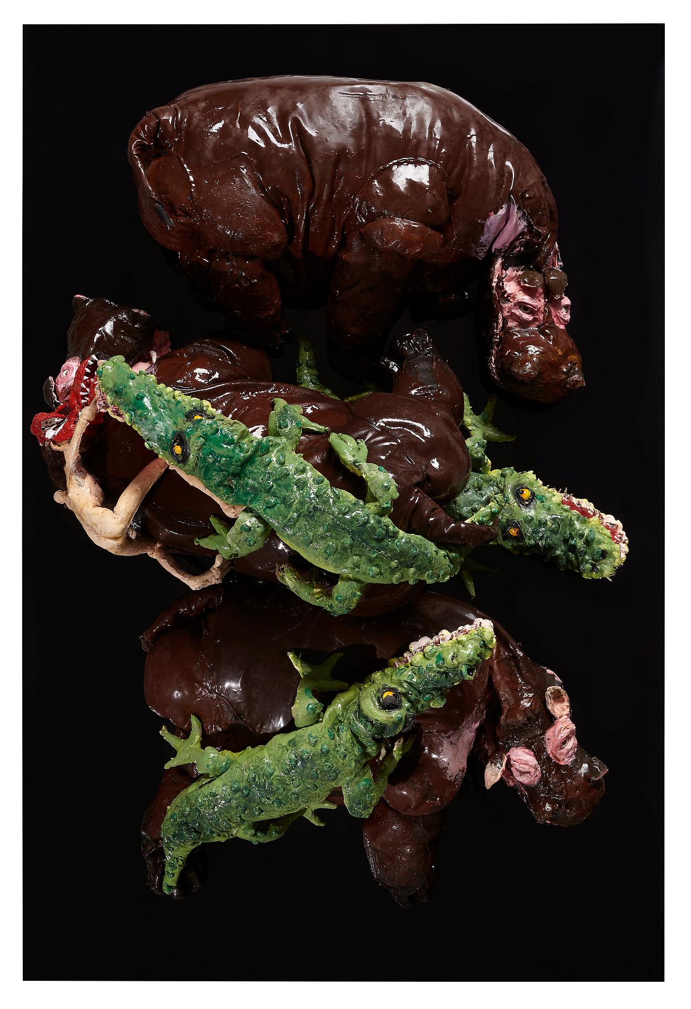 Nathalie Djurberg & Hans Berg, "Hippos and Crocodiles" från "I am a Wild Animal".