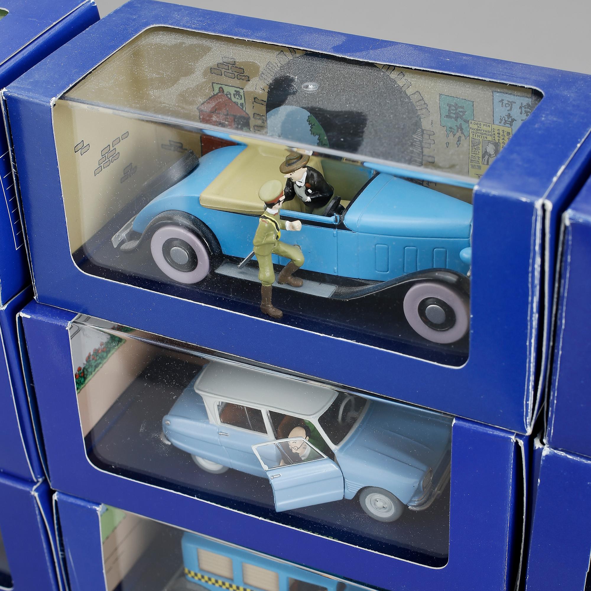 LEKSAKSBILAR, 24 st, Tintin, Hergé-Moulinsart, 2000-tal.