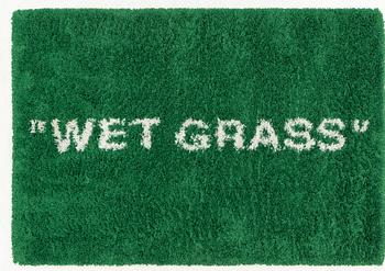 a "Wet Grass" carpet, Ikea, ca 199 x 136 cm.