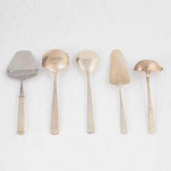 Jacob Ängman, a 'Rosenholm' silver cutlery set, GAB Stockholm and Eskilstuna, some 1968 ( 113 pieces).