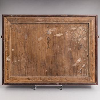 PAISTIVATI, kompaniaposliinia, kehyksissä, Qing dynastia, Qianlong (1736-95).