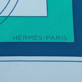 Hermès, scarf,  "Ex Libris".