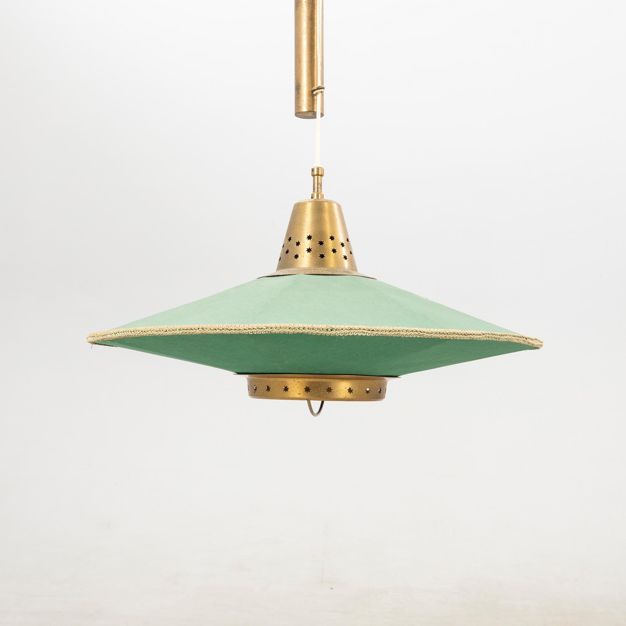 Ceiling lamp Bergbom, mid-20th century.