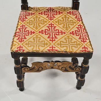 STOLAR, ett par, barock, 1700-talets första hälft.