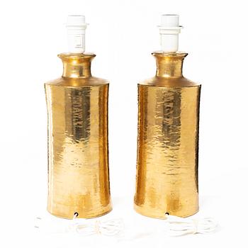Table lamps, a pair, Bitossi for Bergboms, Italy, second half of the 20th century.