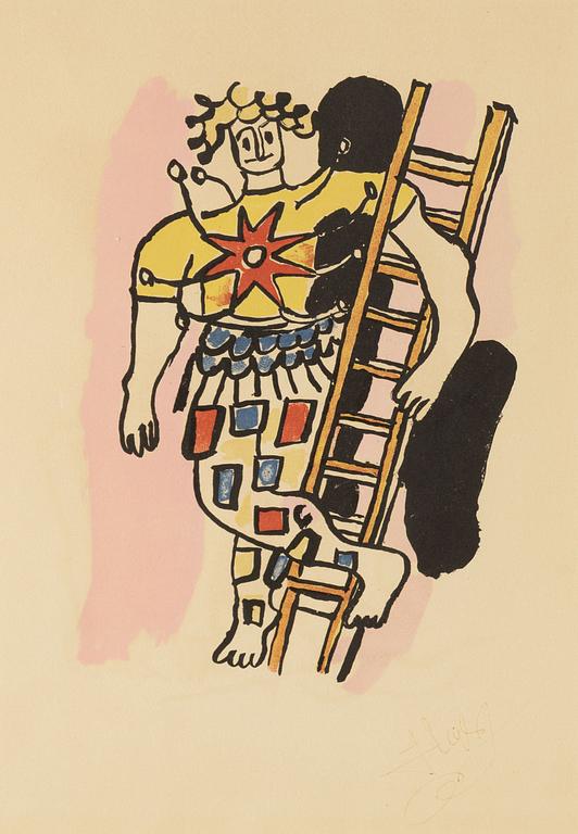 A Fernand Léger lithograph in colors from "Cirque, 1950.