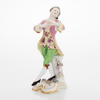 Figuuri, posliinia, 1900-luku, Meissenin kaltainen merkki.